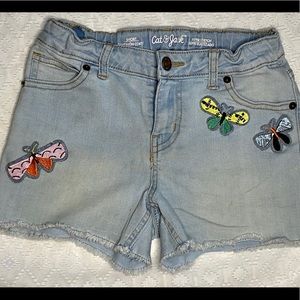 Girls L (10/12) Cat & Jack Distressed Shortcuts